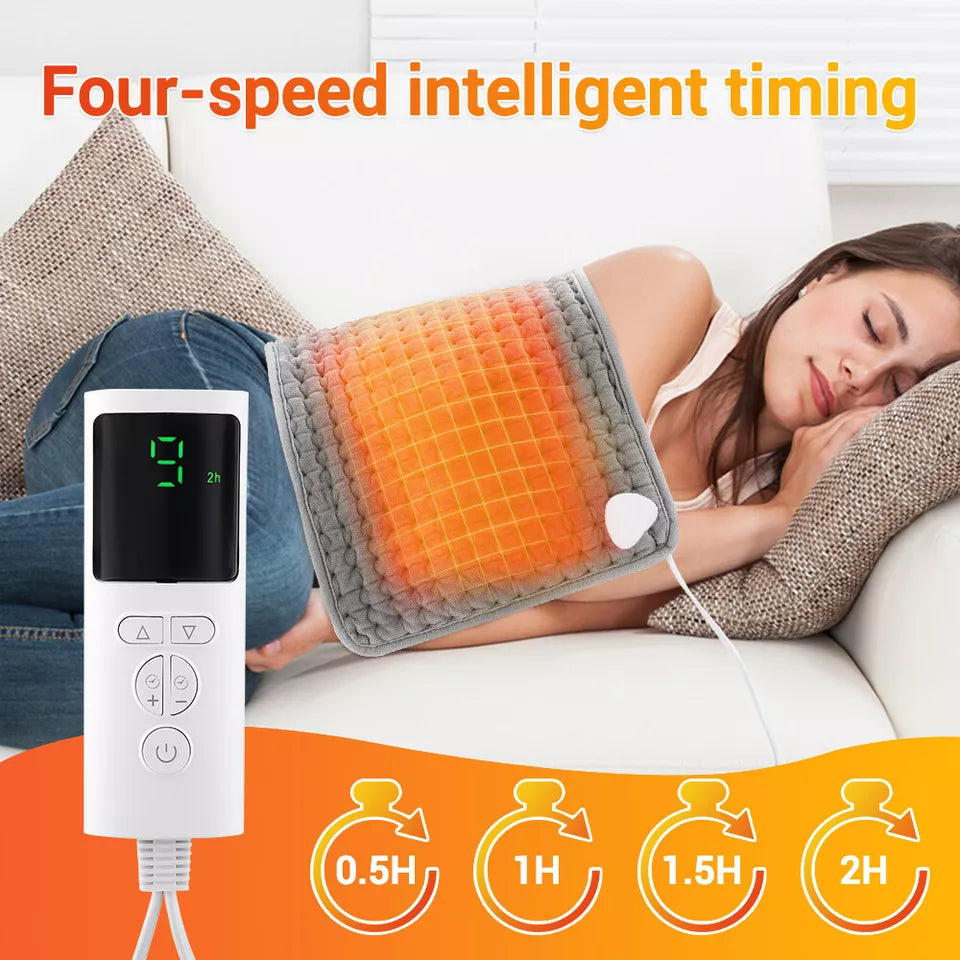 Massaging Heating Pad – Heat & Vibration Therapy for Back Pain