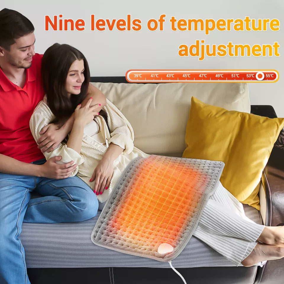 Massaging Heating Pad – Heat & Vibration Therapy for Back Pain
