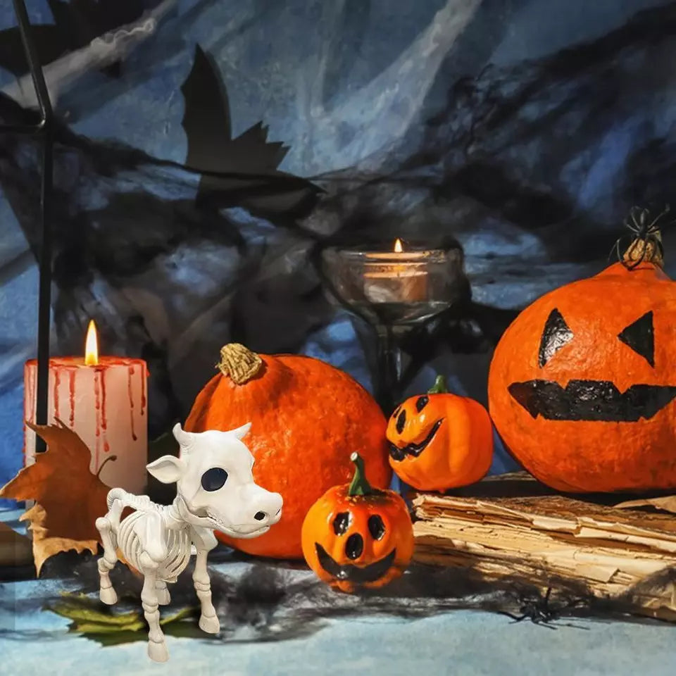 Halloween Skeleton Cow & Horse Decorative Prop