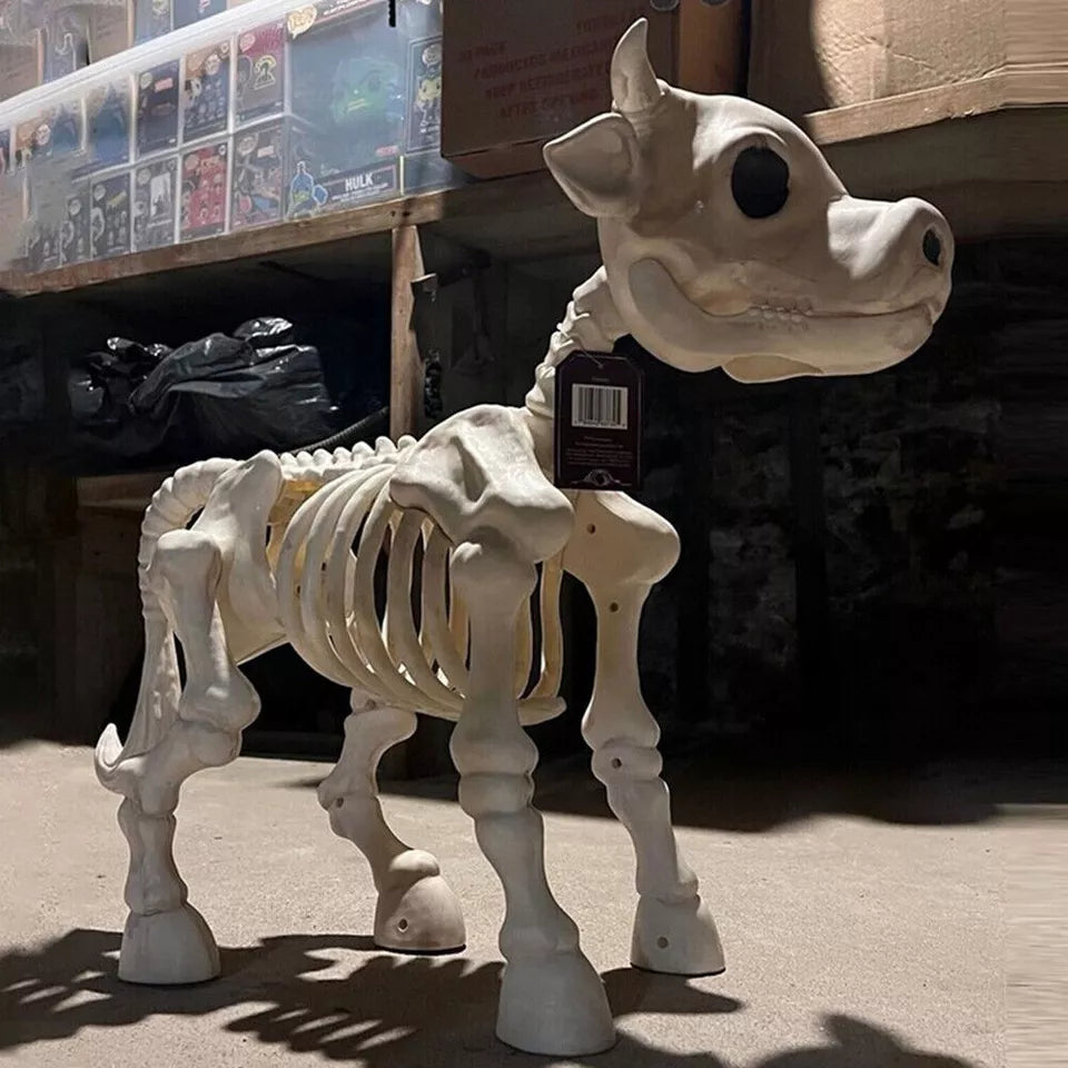 Halloween Skeleton Cow & Horse Decorative Prop