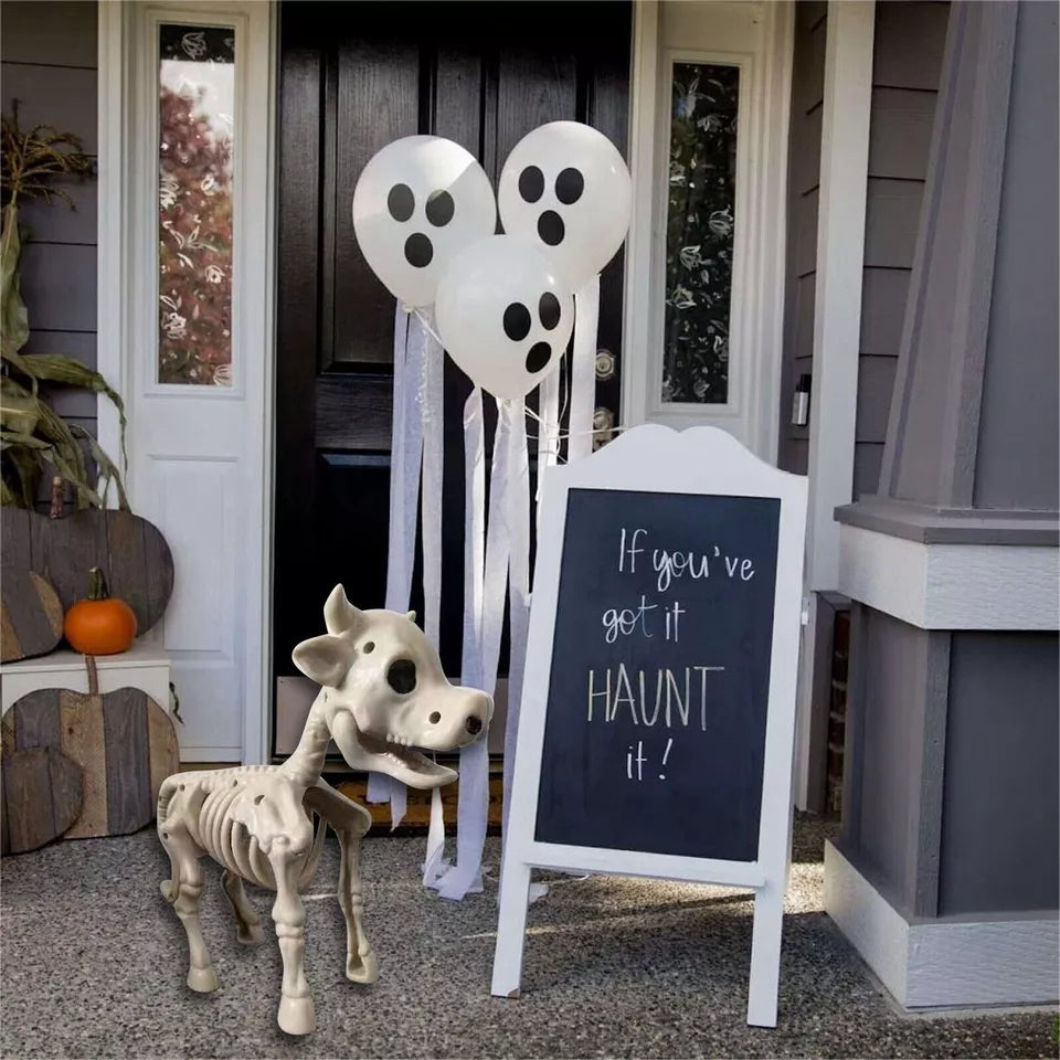 Halloween Skeleton Cow & Horse Decorative Prop