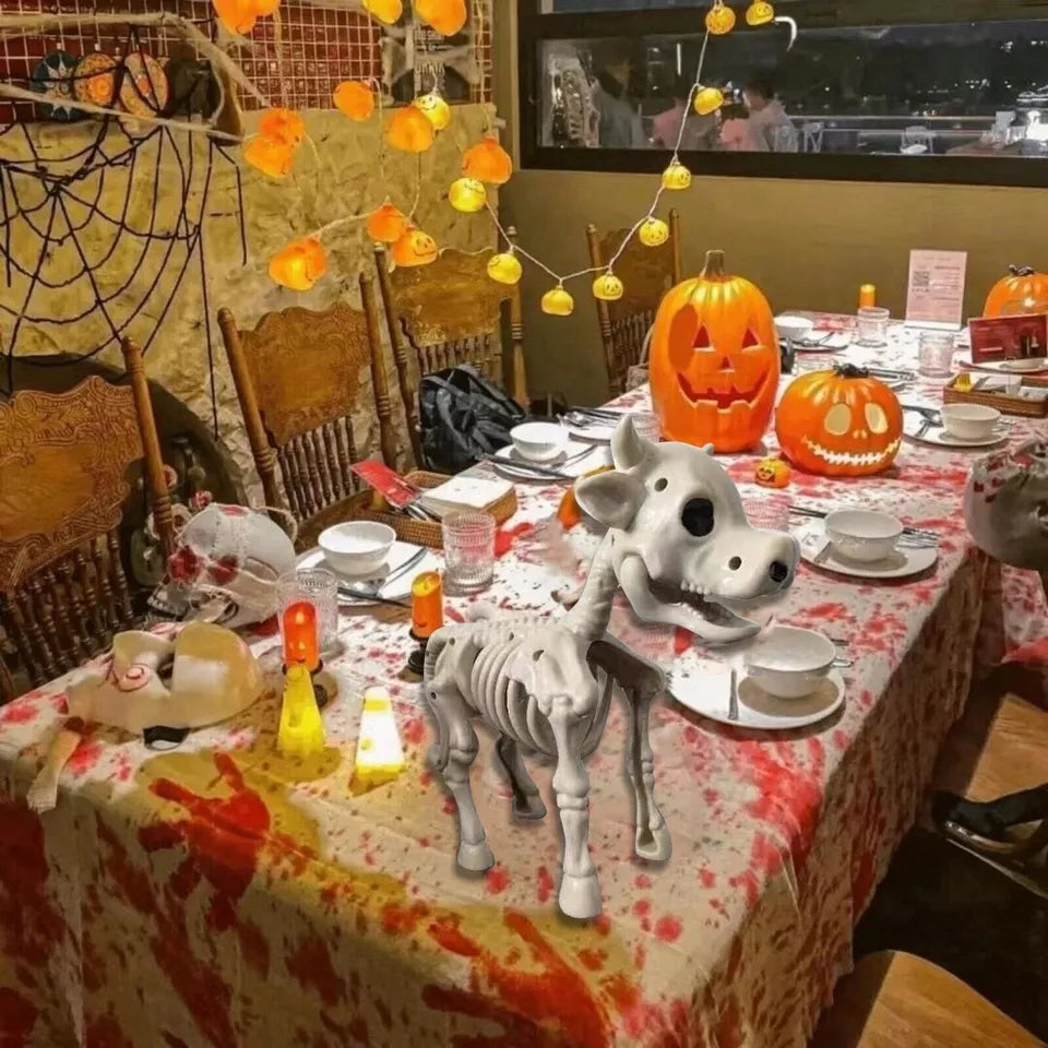Halloween Skeleton Cow & Horse Decorative Prop