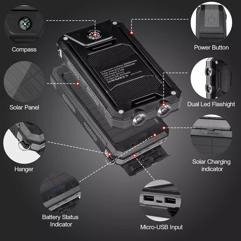 Portable Solar Charging Case