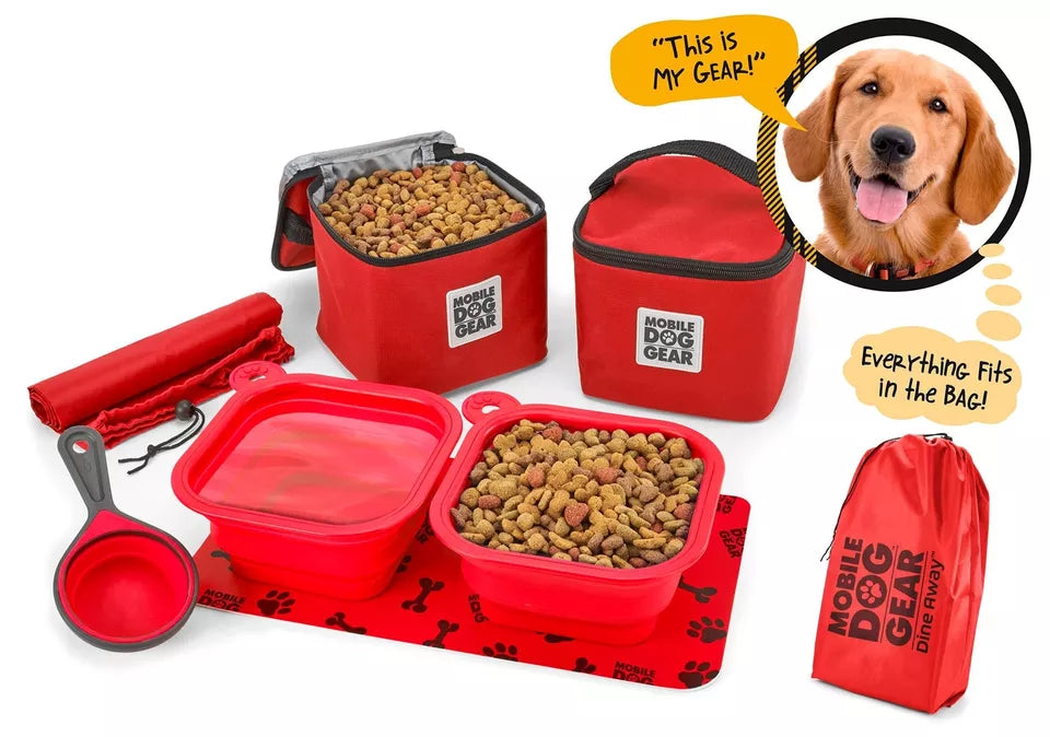 Dine Away Food Set Dog Bag