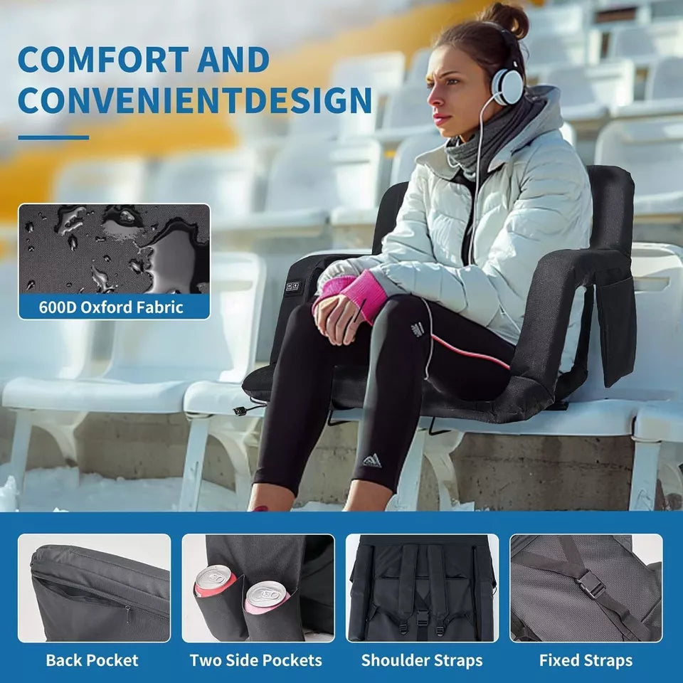 Heated Stadium Seat with Massage