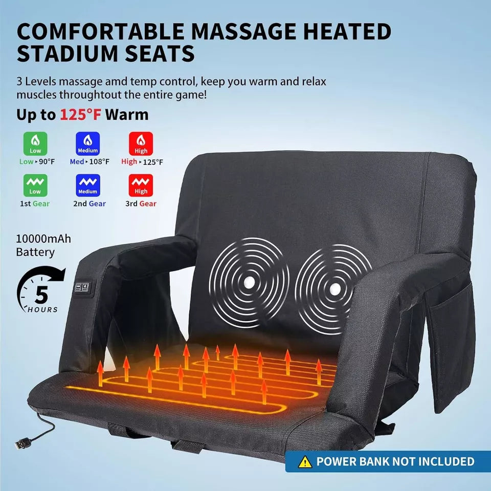Heated Stadium Seat with Massage