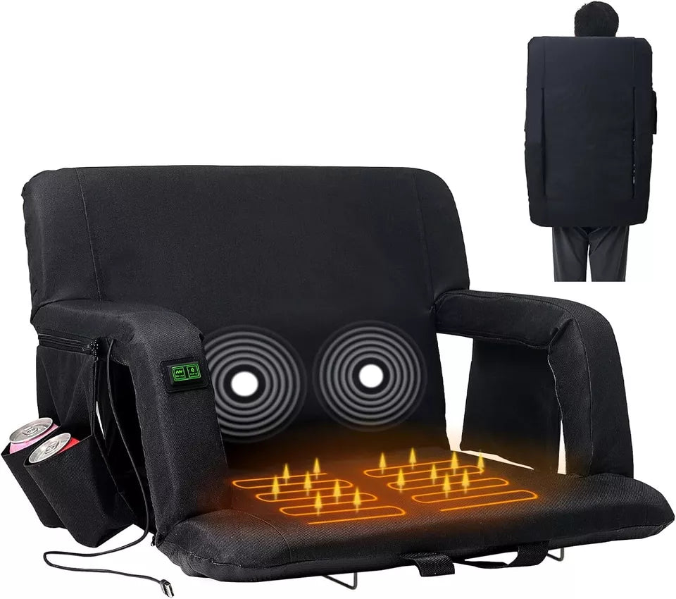 Heated Stadium Seat with Massage