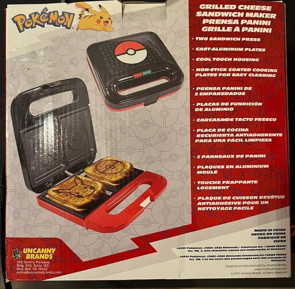 Pokémon Grilled Cheese Sandwich Maker