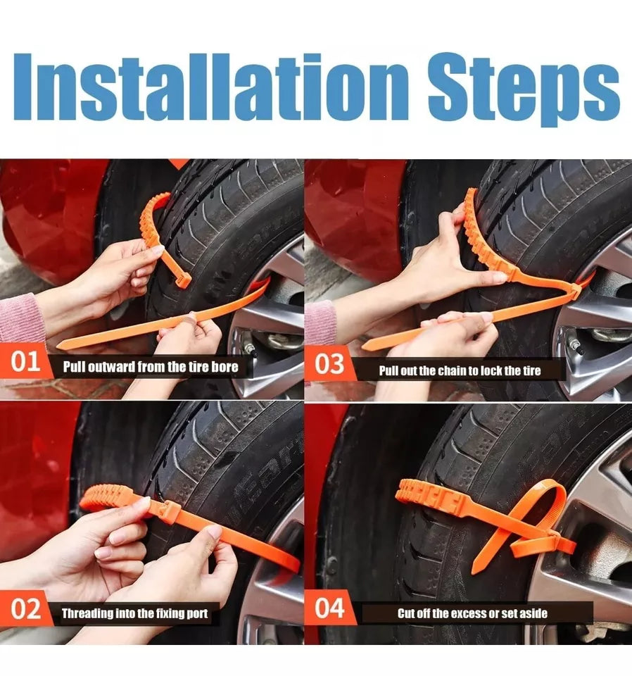 Reusable Anti Snow Chains for Car