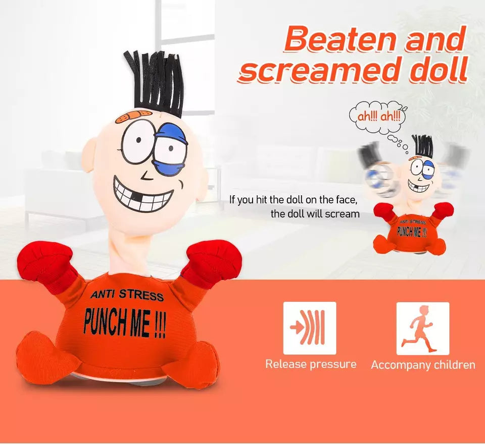 Funny Punch Me Screaming Doll
