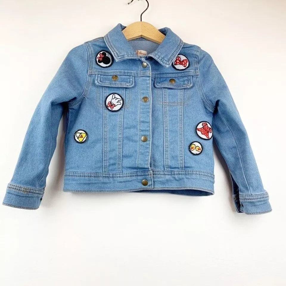 Mickey And Minnie Mouse Denim Jacket