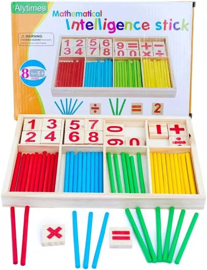 Math Wooden Counting Sticks