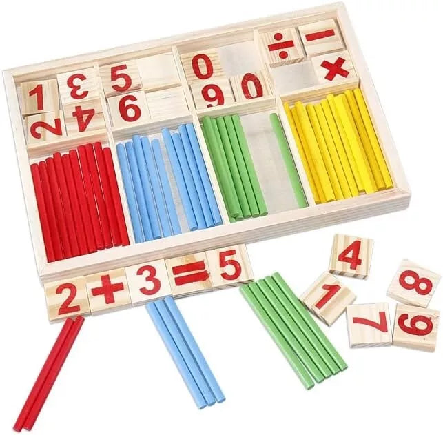 Math Wooden Counting Sticks