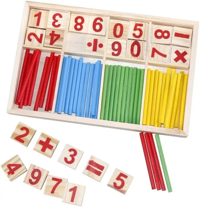 Math Wooden Counting Sticks