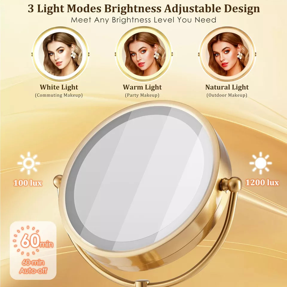 LED Lighted Glamour Makeup Mirror