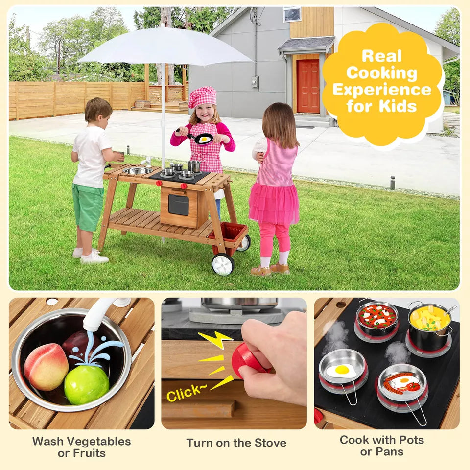 Kids Play Trolley with Sun Proof Umbrella