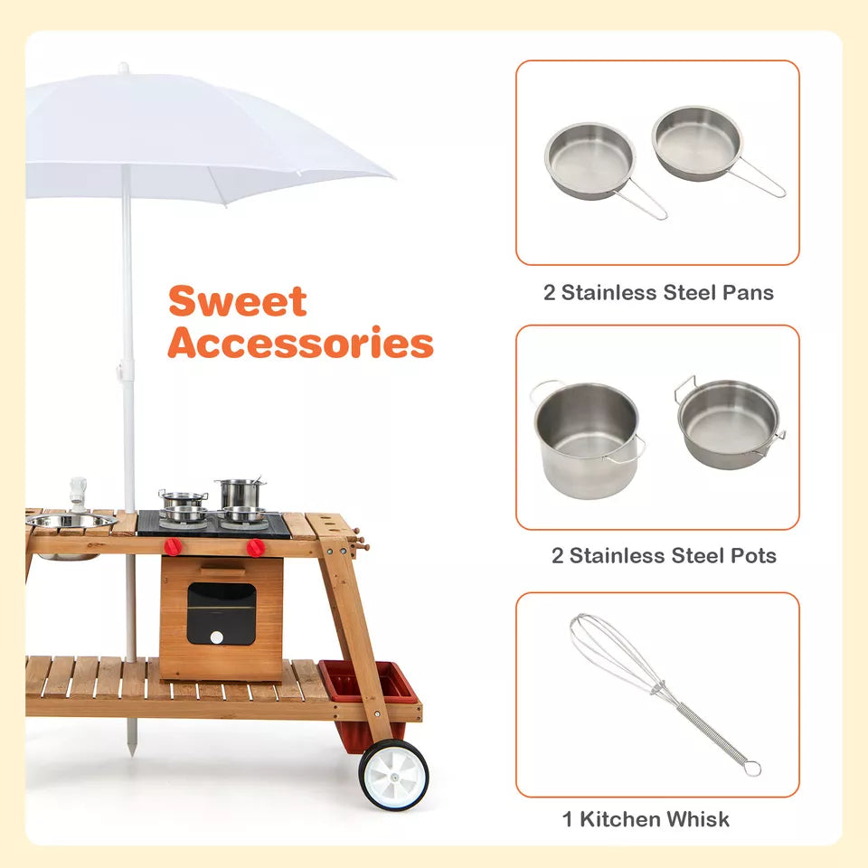 Kids Play Trolley with Sun Proof Umbrella