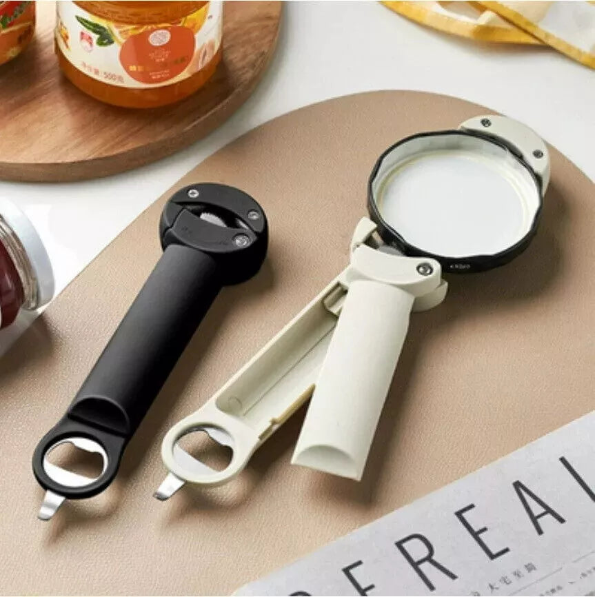 Retractable Bottle Opener - Adjustable Lid Multifunctional Retractable Can Opener