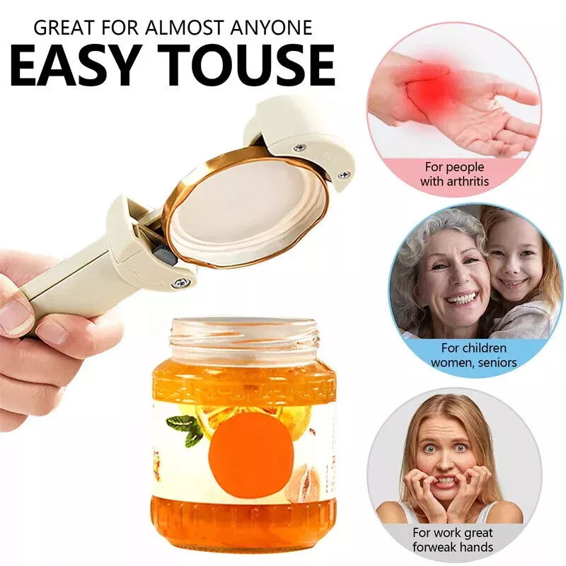 Retractable Bottle Opener - Adjustable Lid Multifunctional Retractable Can Opener