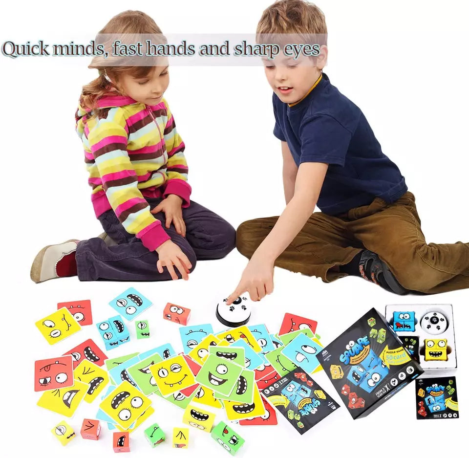 Expression Puzzle Building Blocks Game