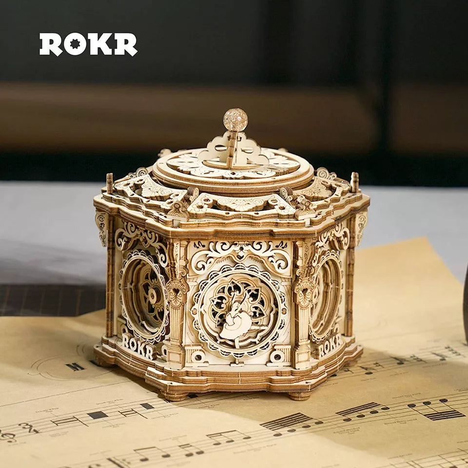 3D Wooden Puzzle Music Box