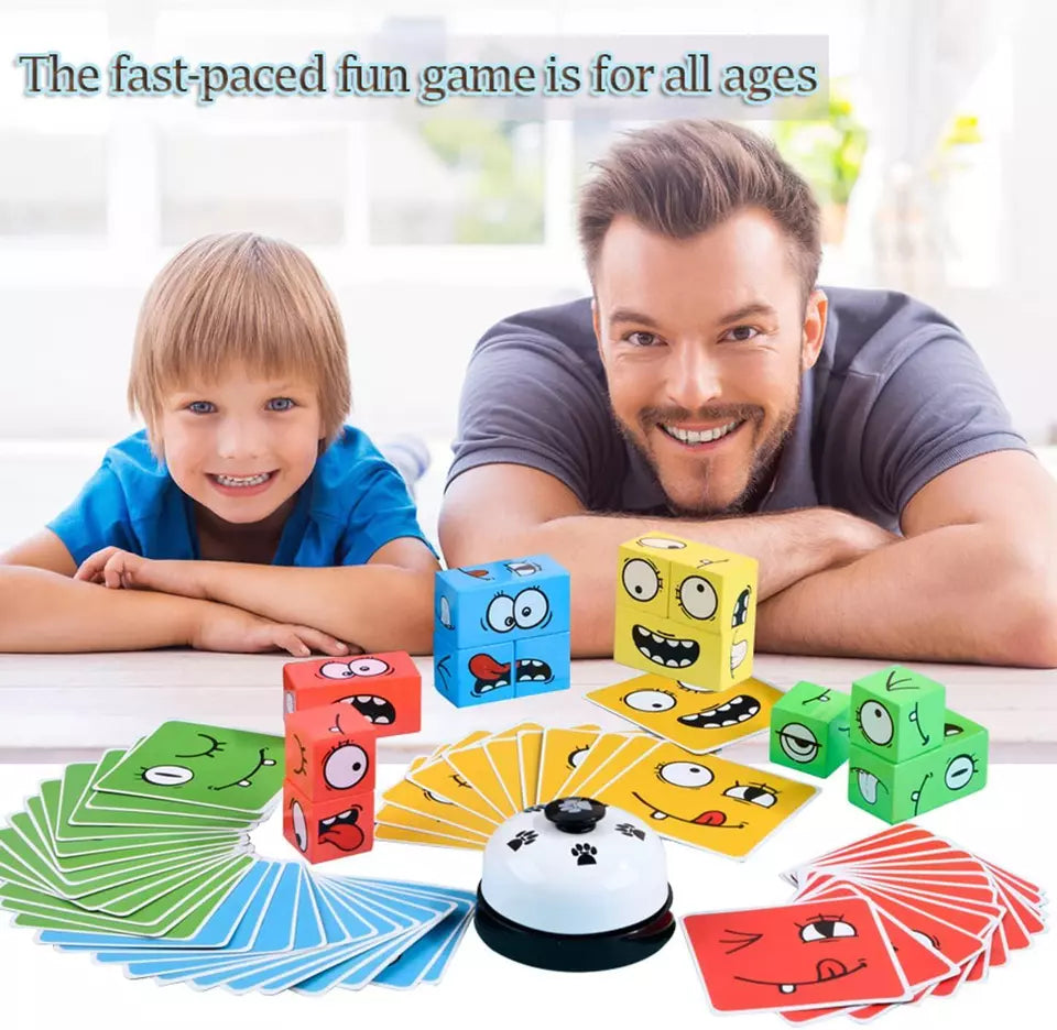 Expression Puzzle Building Blocks Game