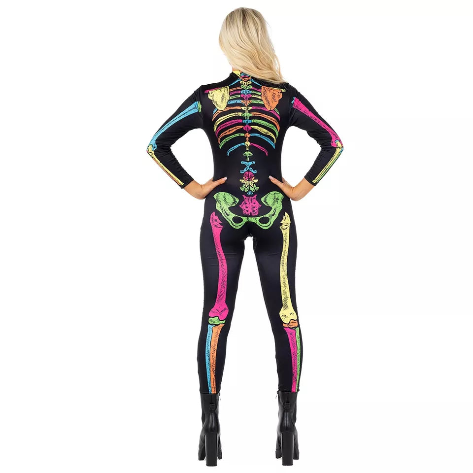 Halloween Rainbow Skeleton Costume