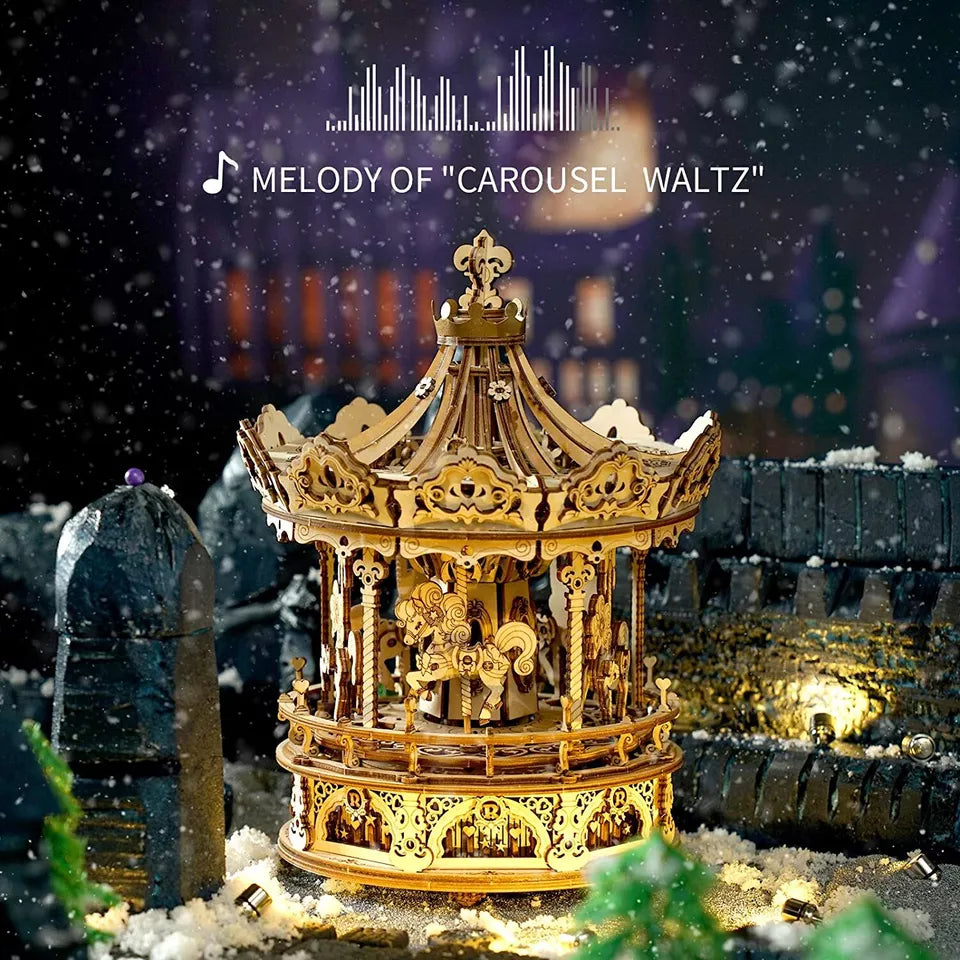 3D Wooden Puzzle Music Box