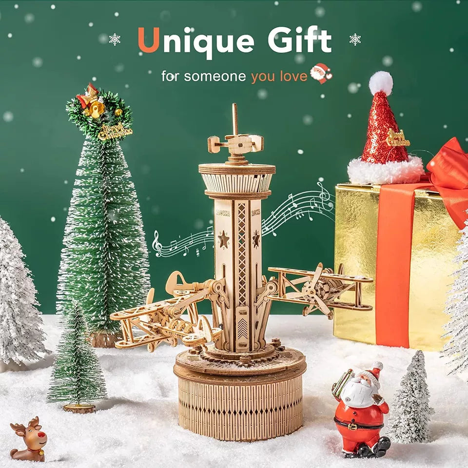 3D Wooden Puzzle Music Box