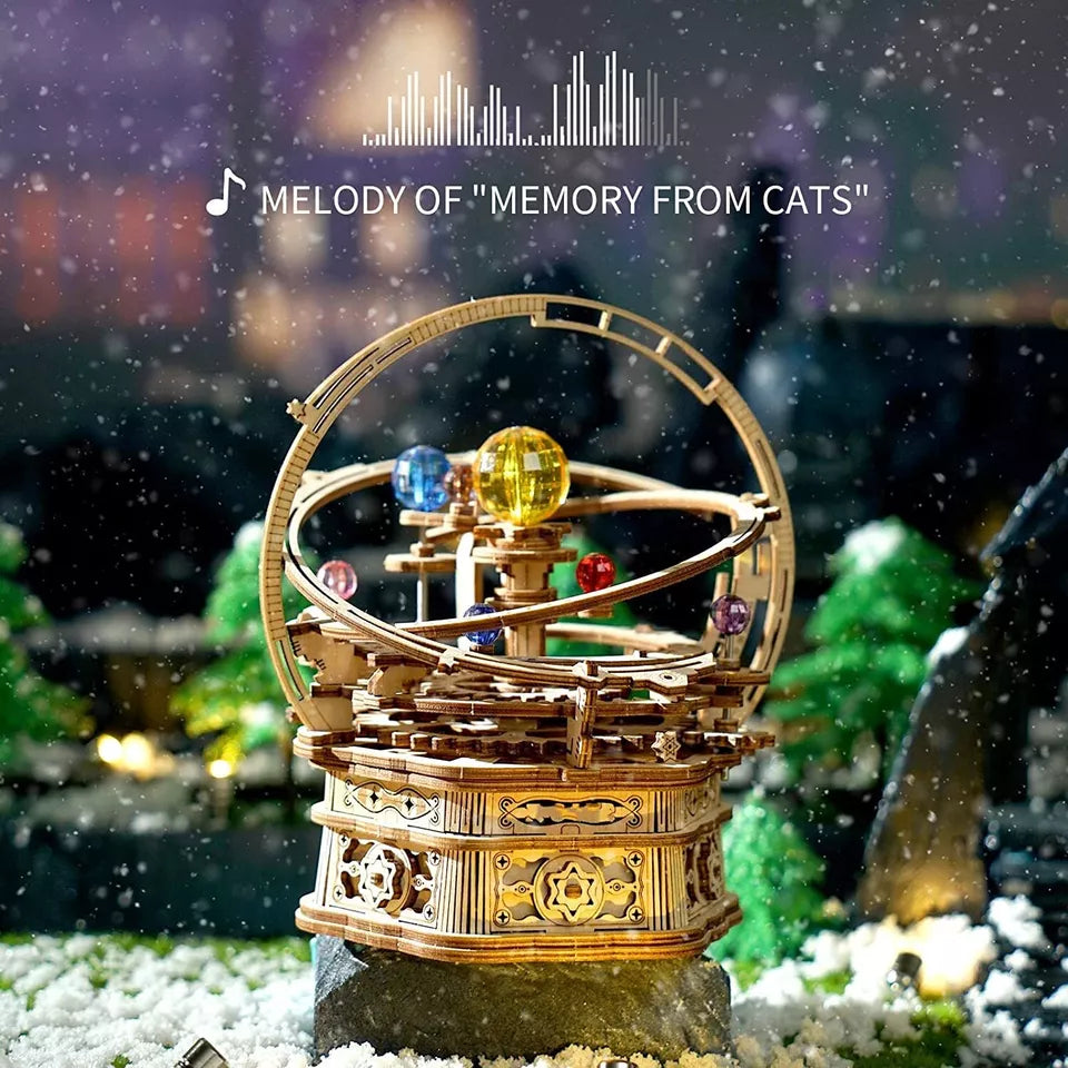 3D Wooden Puzzle Music Box
