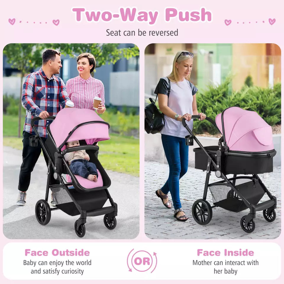 Luxurious 3 In 1 Baby Stroller