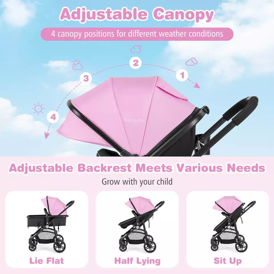 Luxurious 3 In 1 Baby Stroller