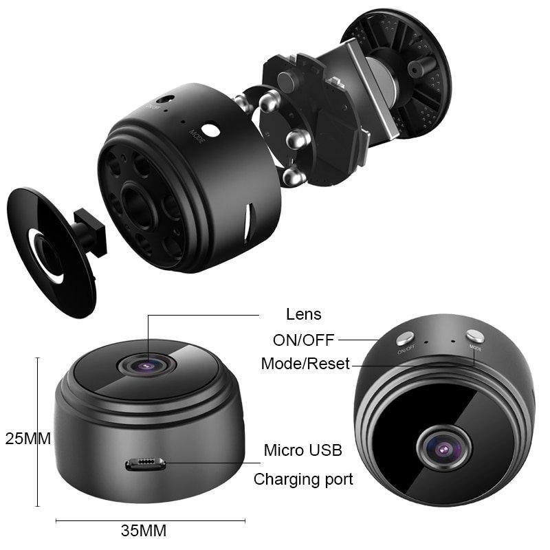 Mini WiFi Security Camera with Night Vision