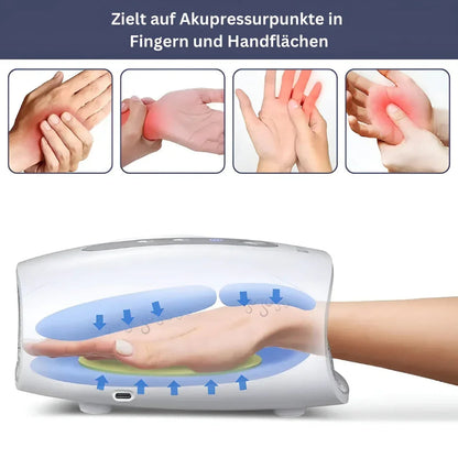 Handmassagegeraet fuer therapeutische Schmerzlinderung