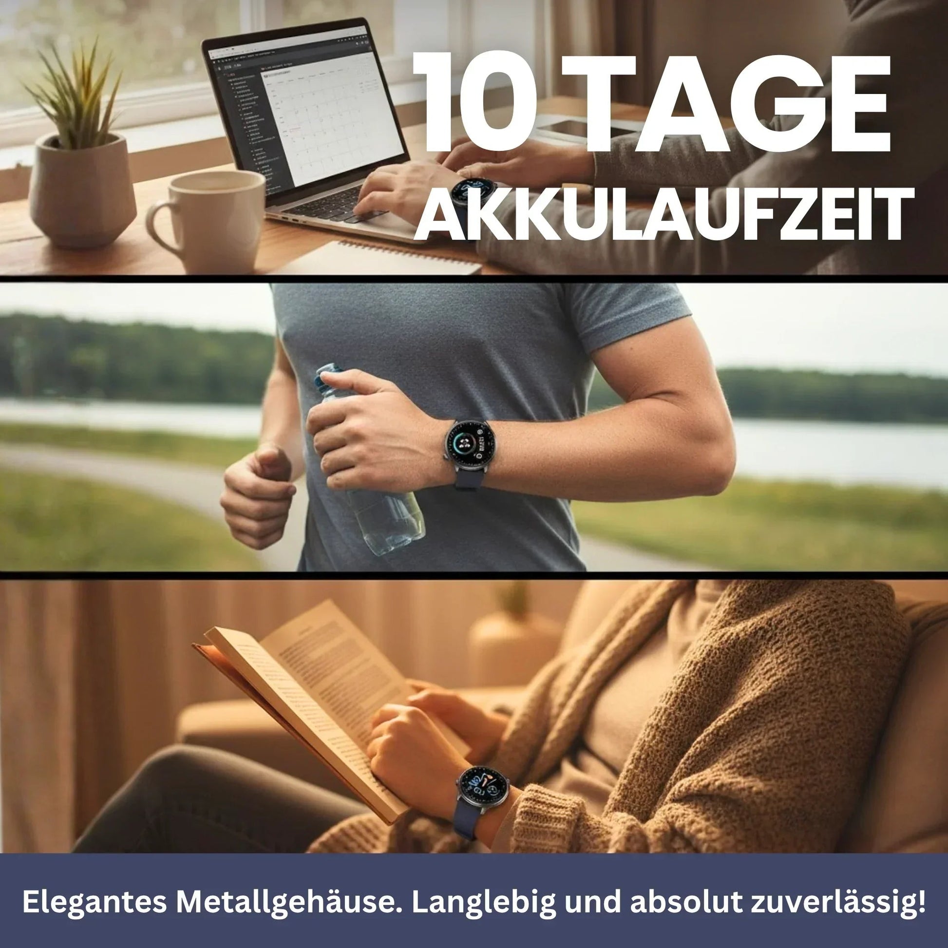 VitalPulse Watch 2.0 Wasserdicht IP68