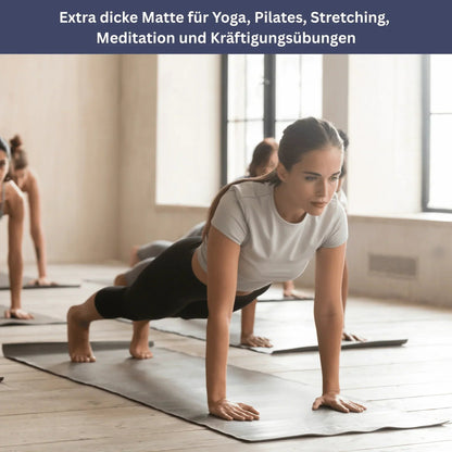 Premium Yoga-Matte mit Tragegurt