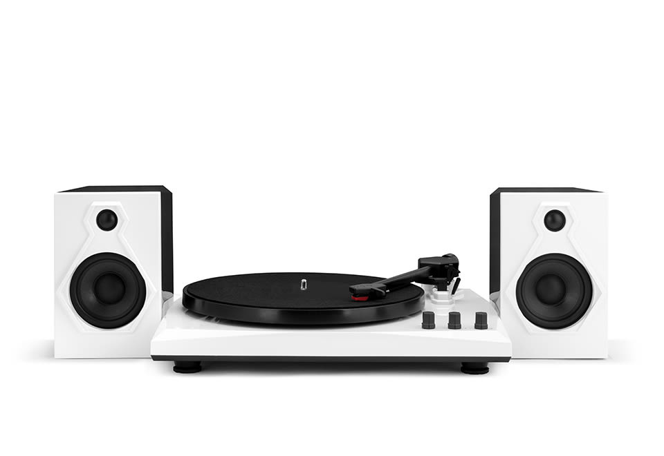 Stereo Turntable System with Speakers