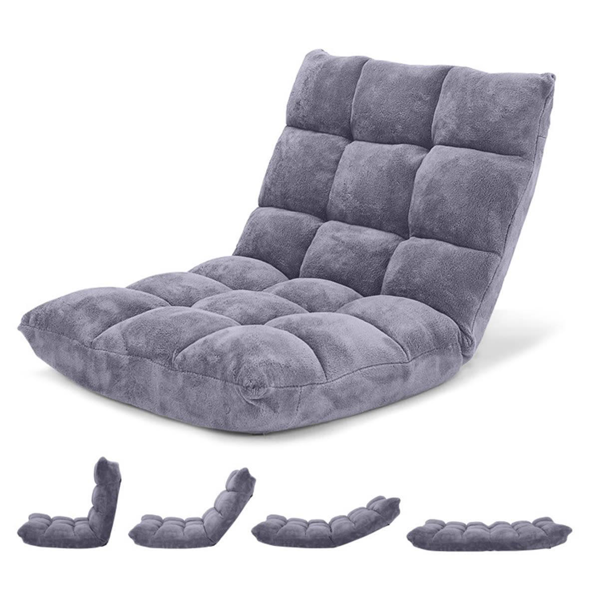 14-Position Adjustable Cushioned Floor Chair