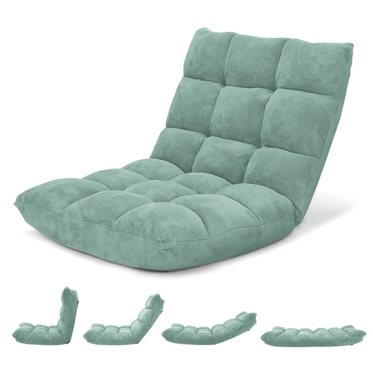 14-Position Adjustable Cushioned Floor Chair