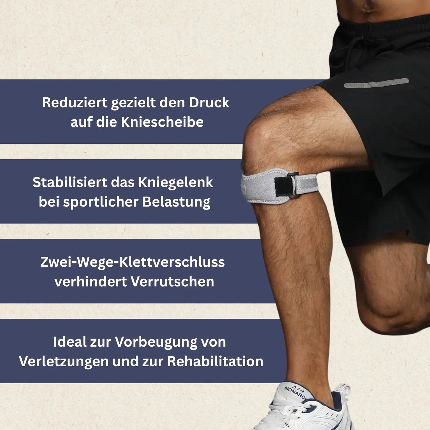KneeGuard Kniebandage Schwarz