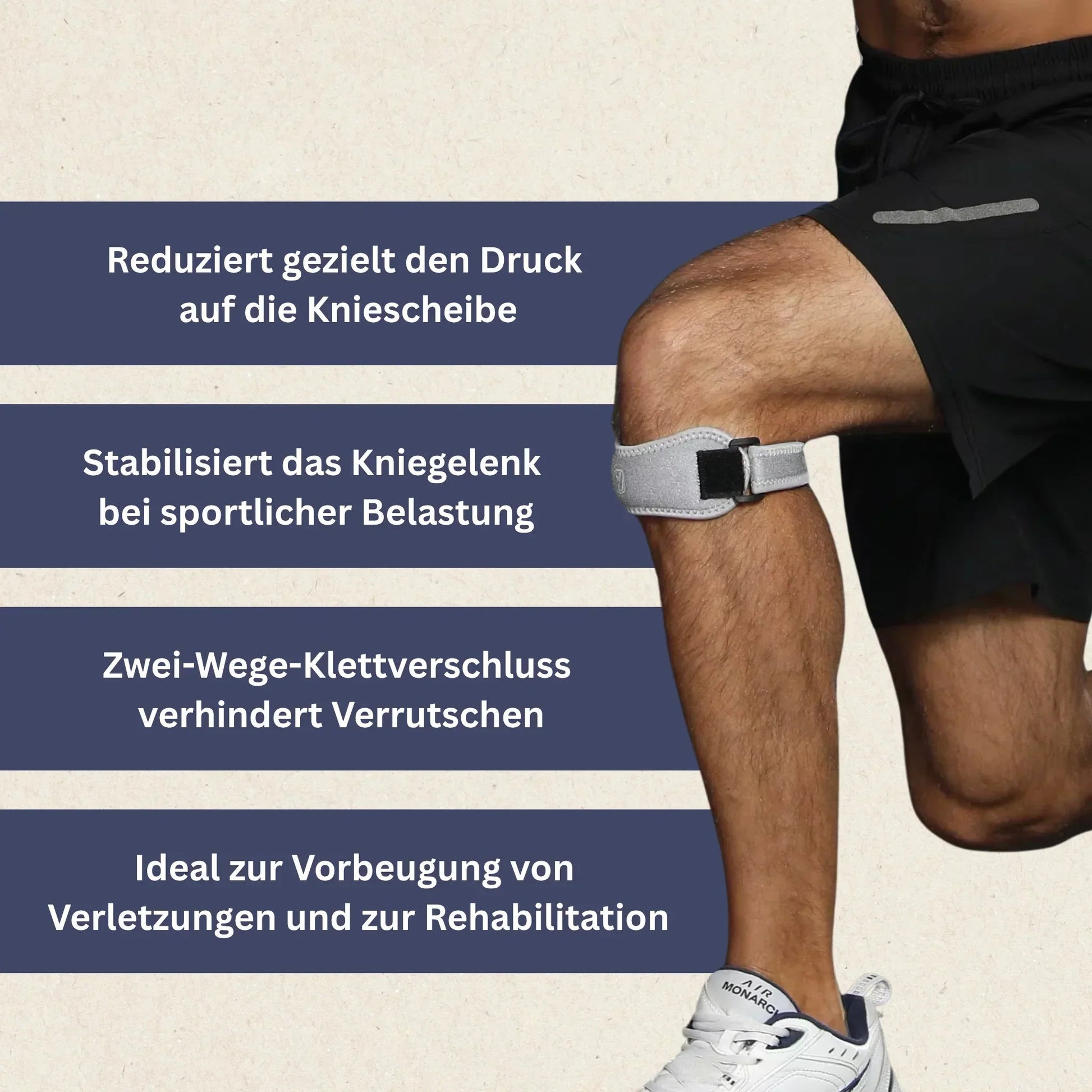 KneeGuard Kniebandage Schwarz