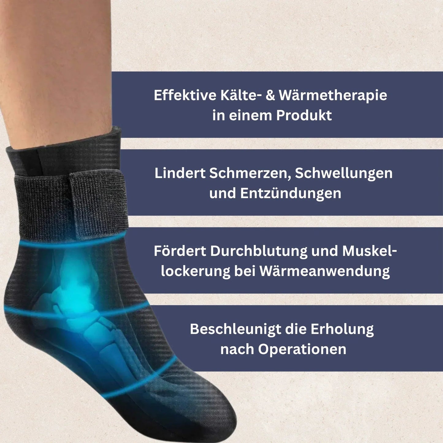 FreezeFlex Kühlende & Wärmende Fußbandage