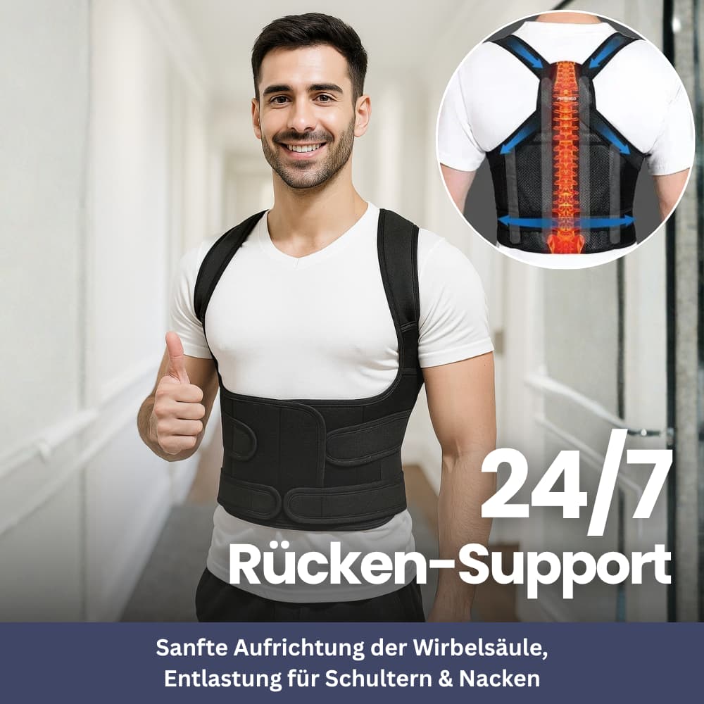 SpineGuard Pro Lendenwirbelstütze Seitenansicht