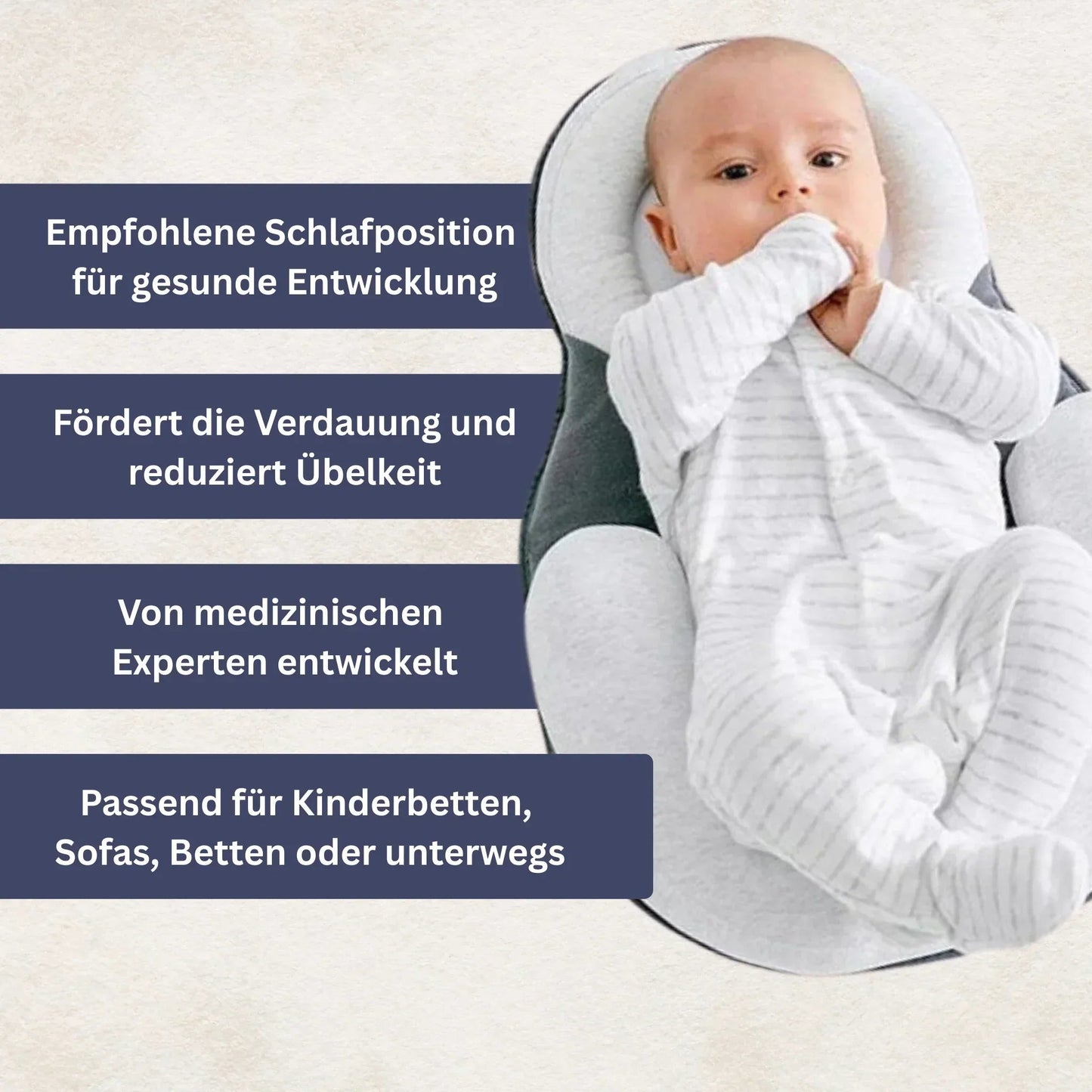 SleepyCare - Orthopädisches Babybett