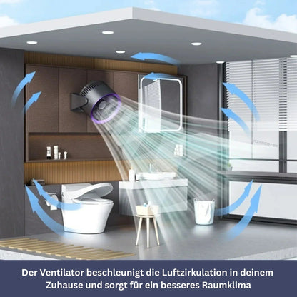 3-in-1 Ventilator mit Schwenkfunktion
