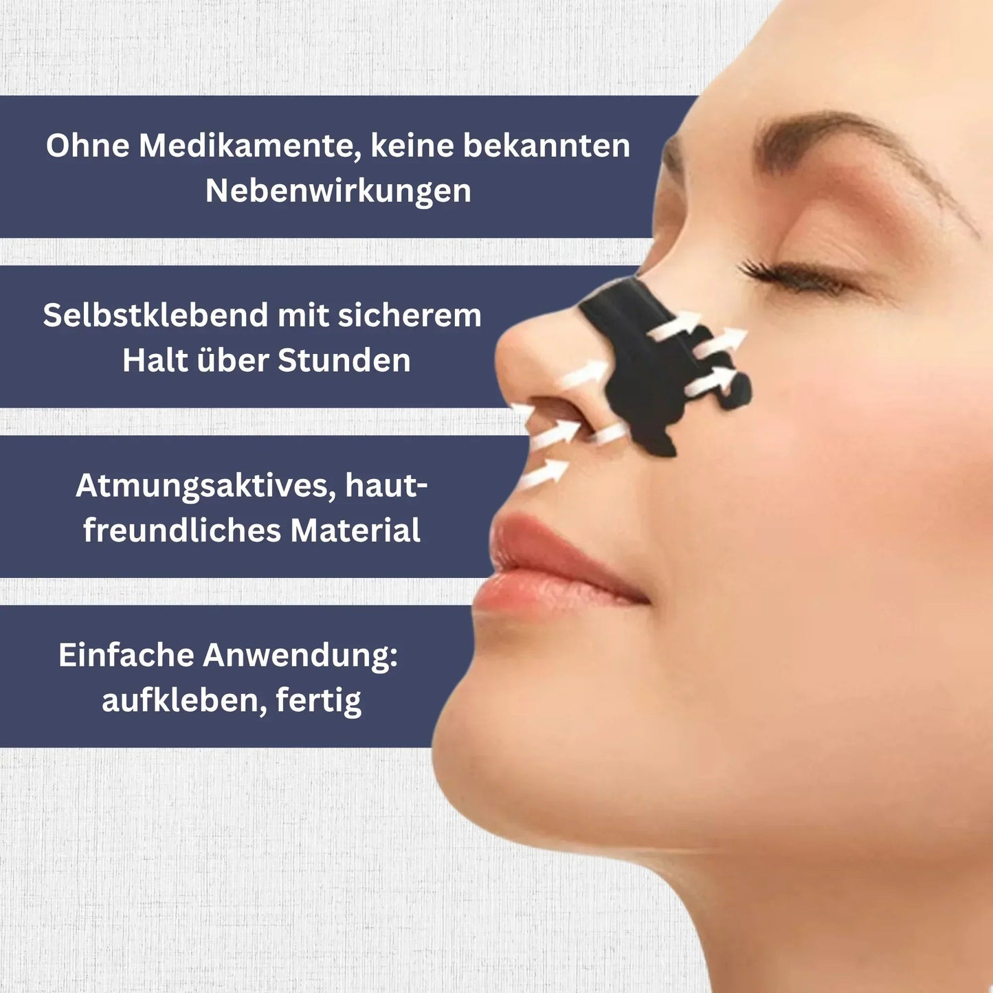 Nasen-Tapes zur Atemverbesserung