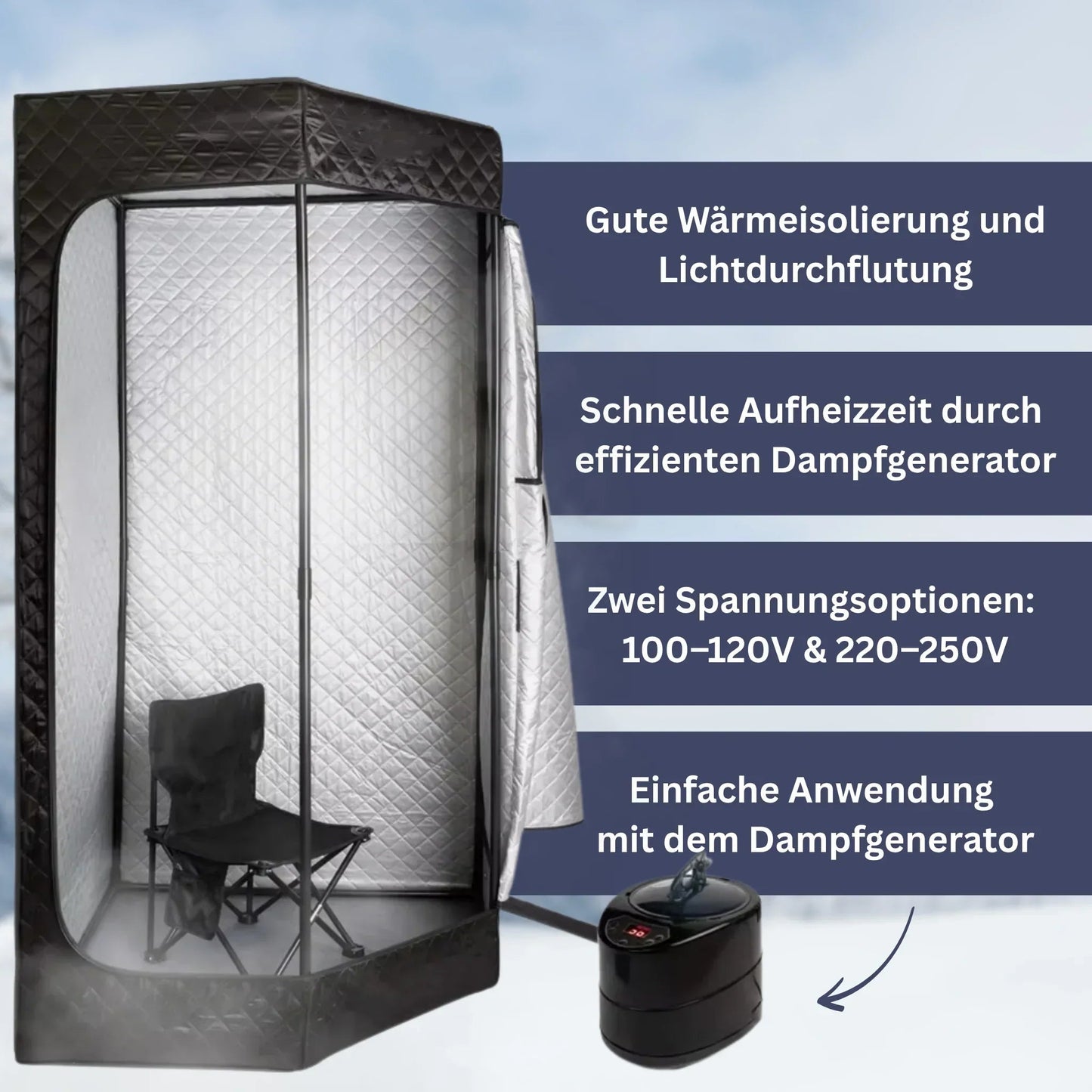 ThermoBox - Dampfsauna