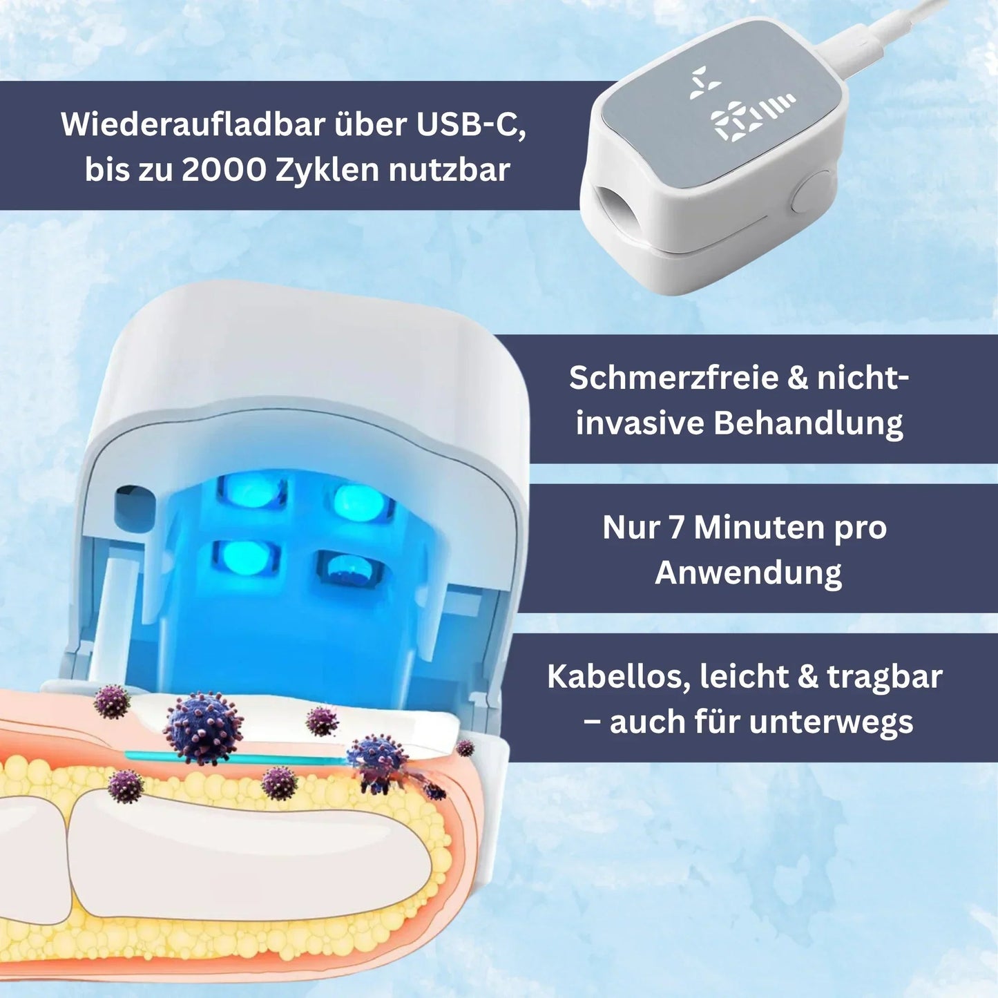 NailClear - Lasergerät gegen Nagelpilz