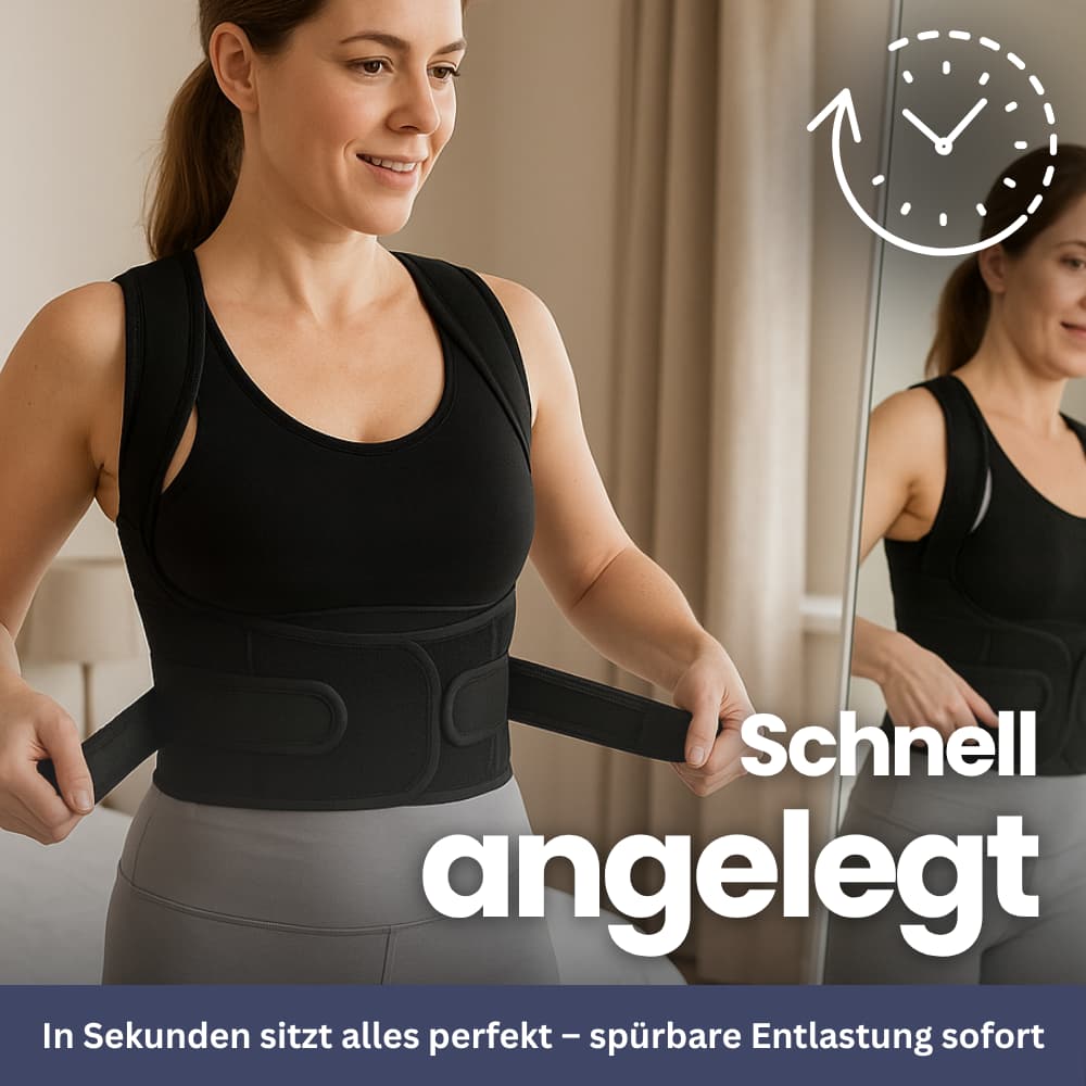 SpineGuard Pro Rückenstütze Tragekomfort