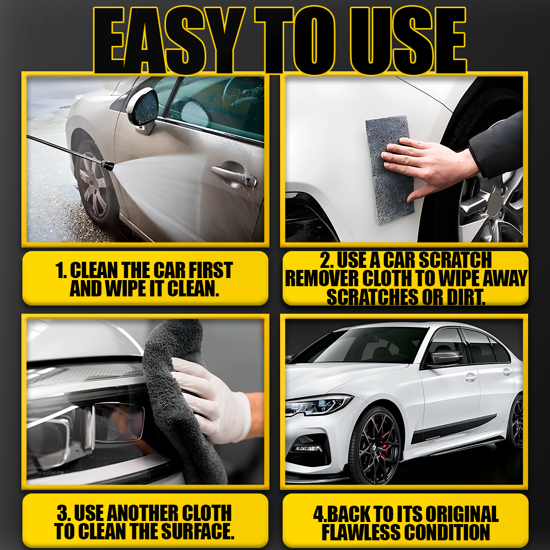 Nano Sparkle Scratch Remover Cloth – Universal Car & Metal Surface Repair